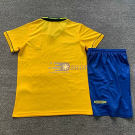 Camiseta Brasil 1994 1ª Equipación Retro Niño Kit