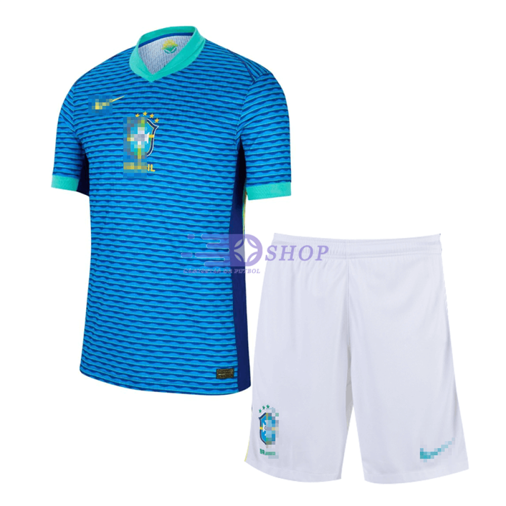 Camiseta Brasil 2024 2ª Equipación Niño Kit