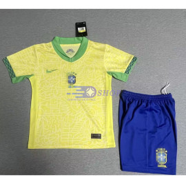 Camiseta Brasil 2024 1ª Equipación Niño Kit