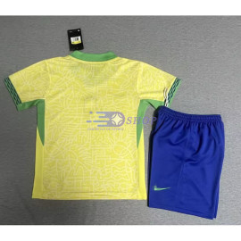 Camiseta Brasil 2024 1ª Equipación Niño Kit