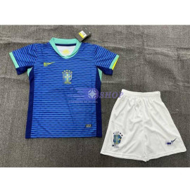 Camiseta Brasil 2024 2ª Equipación Niño Kit