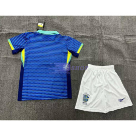 Camiseta Brasil 2024 2ª Equipación Niño Kit