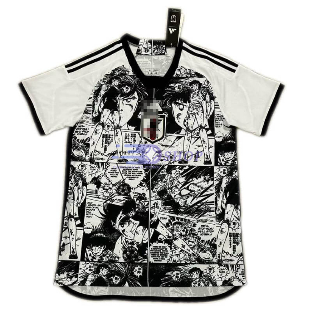 Camiseta Japón 2024 Blanco/Negro Anime