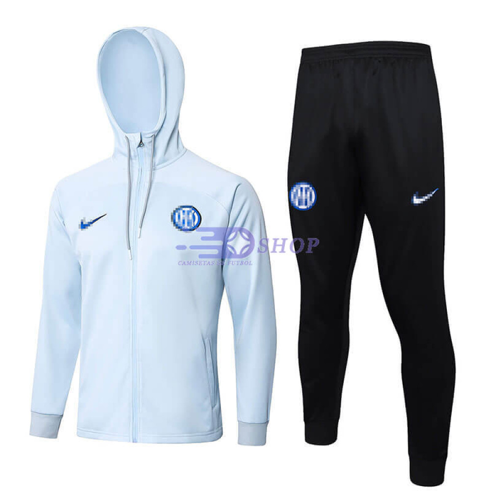 Chandal Con Capucha Inter de Milan Gris Claro 2023/2024