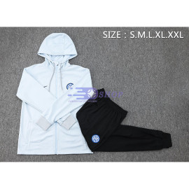 Chaqueta Con Capucha Inter de Milan Gris Claro 2023/2024