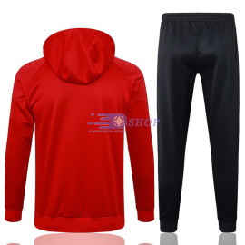 Sudadera De Entrenamiento Con Capucha AC Milan Rojo 2023/2024 Kit