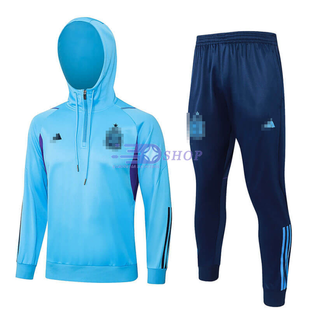 Sudadera de Entrenamiento Con Capucha Argentina Azul 2023 Kit