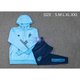 Sudadera de Entrenamiento Con Capucha Argentina Azul 2023 Kit