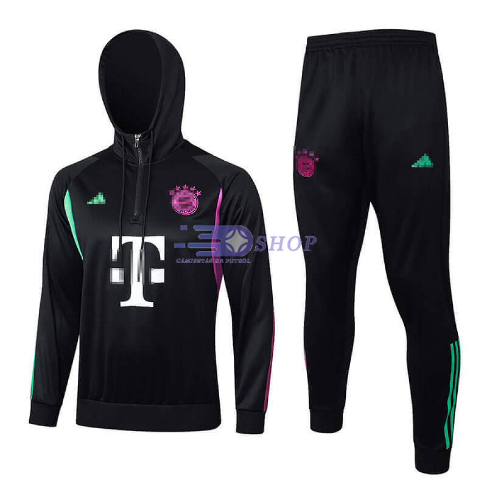 Sudadera de Entrenamiento Con Capucha Bayern Múnich Negro 2023/2024 Kit