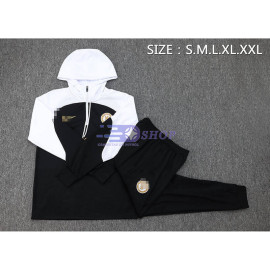 Sudadera de Entrenamiento Con Capucha Chelsea Negro/Blanco 2023/2024