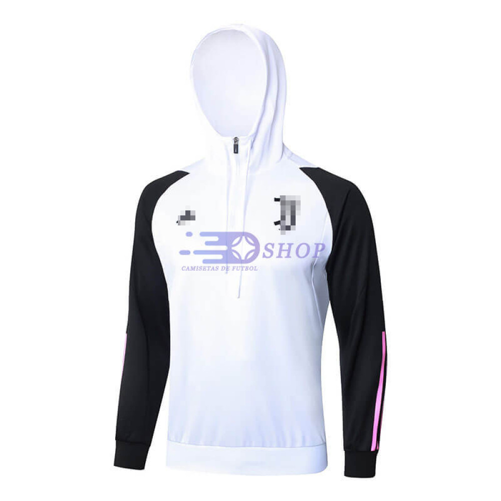 Sudadera de Entrenamiento Con Capucha Juventus Blanco/Negro 2023/2024