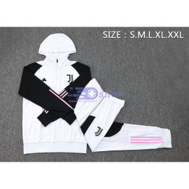 Sudadera de Entrenamiento Con Capucha Juventus Blanco/Negro 2023/2024