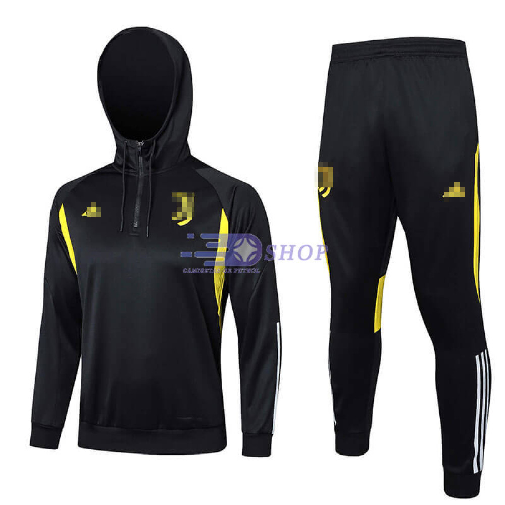 Sudadera de Entrenamiento Con Capucha Juventus Negro 2023/2024 Kit