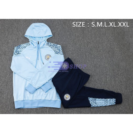 Sudadera de Entrenamiento Con Capucha Manchester City Azul 2023/2024 Kit