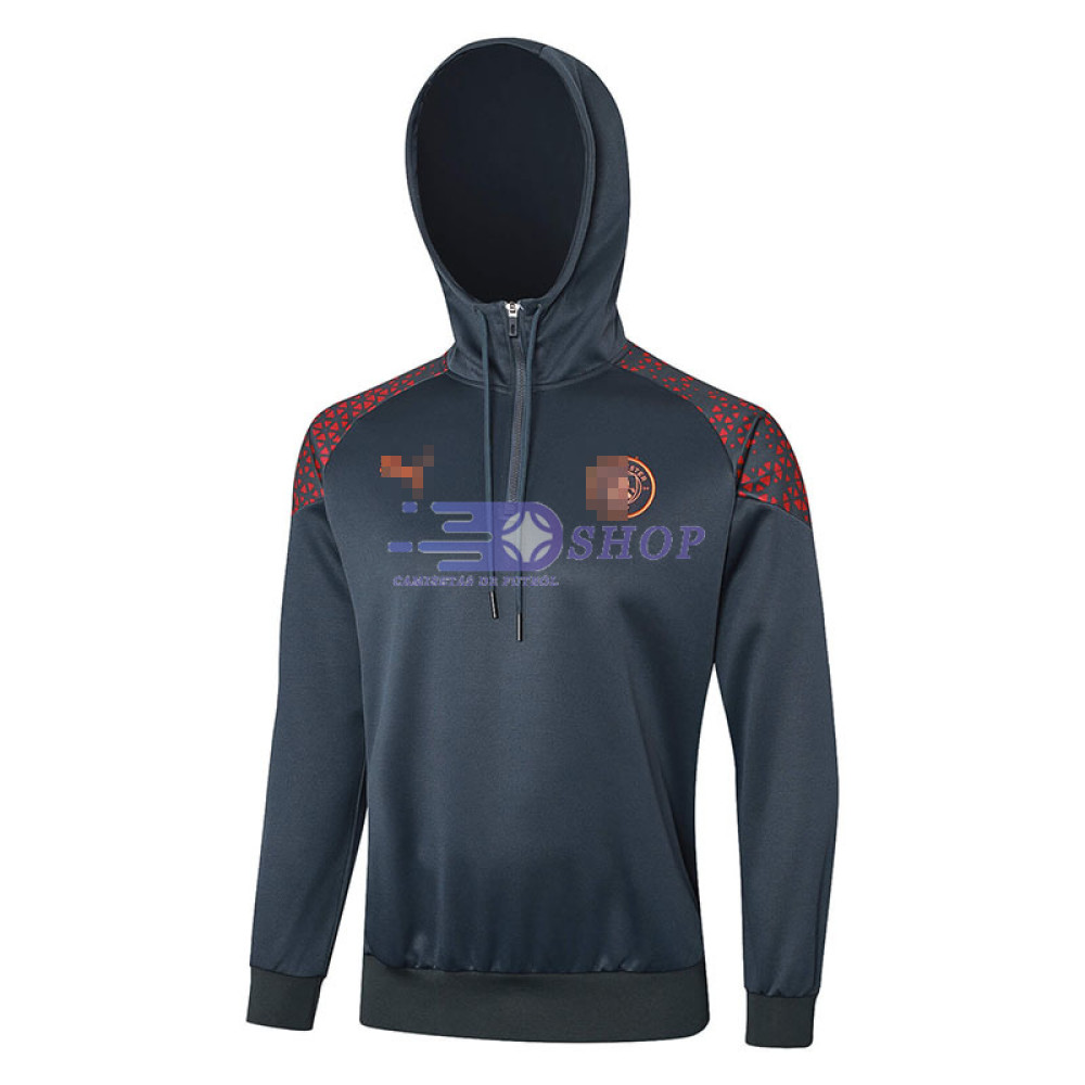 Sudadera de Entrenamiento Con Capucha Manchester City Gris 2023/2024