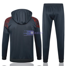 Sudadera de Entrenamiento Con Capucha Manchester City Gris 2023/2024 Kit