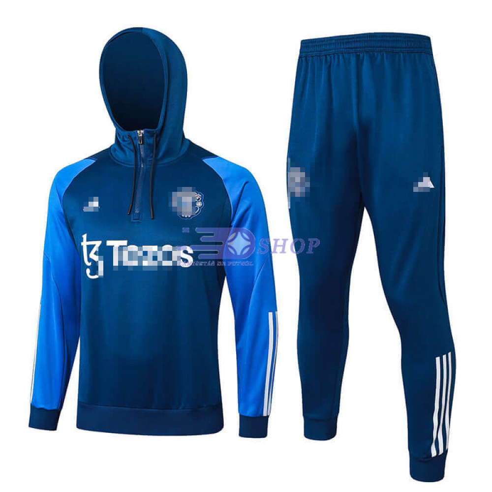 Sudadera De Entrenamiento Con Capucha Manchester United Azul 2023/2024 Kit