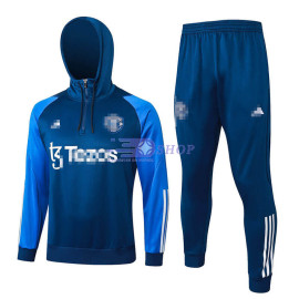 Sudadera De Entrenamiento Con Capucha Manchester United Azul 2023/2024