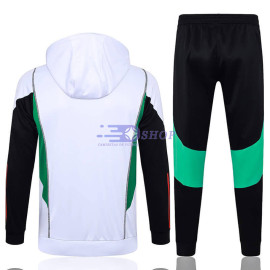 Sudadera De Entrenamiento Con Capucha Manchester United Blanco/Negro 2023/2024