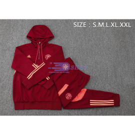 Sudadera De Entrenamiento Con Capucha Manchester United Rojo 2023/2024