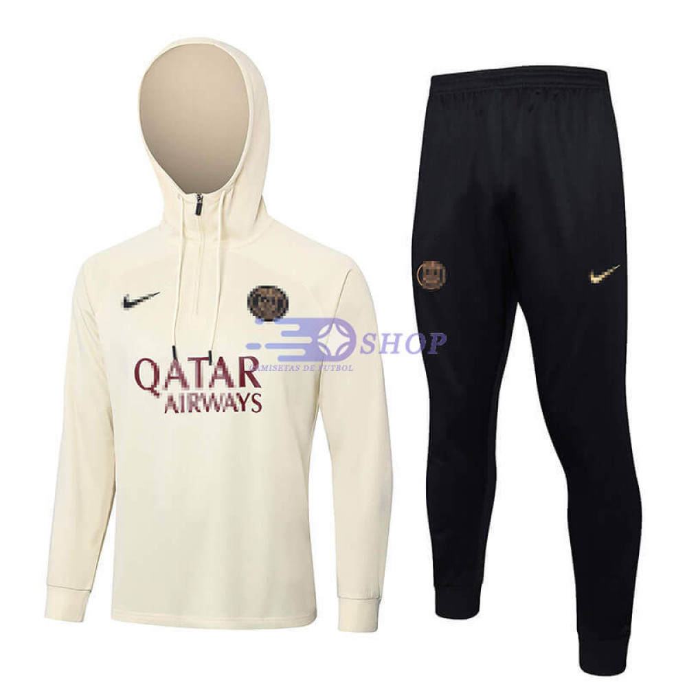 Sudadera de Entrenamiento Con Capucha PSG Beige 2023/2024 Kit