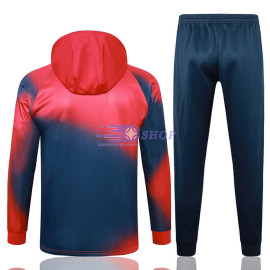 Sudadera de Entrenamiento Con Capucha PSG Rojo/Azul 2023/2024 Kit