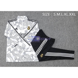 Sudadera De Entrenamiento Real Madrid Blanco con Estampado 2023/2024 Kit