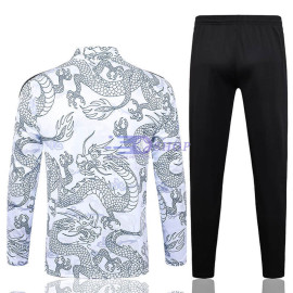 Sudadera De Entrenamiento Real Madrid Blanco con Estampado 2023/2024 Niño Kit