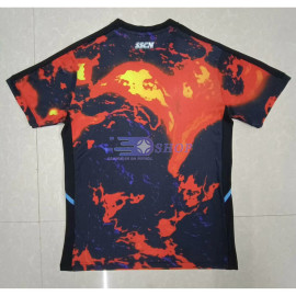 Camiseta Napoli 2024/2025 Negro/Naranja Pre-Match