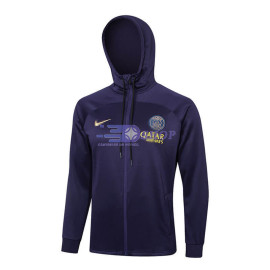 Chaqueta Con Capucha PSG Morado Oscuro 2024/2025