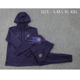 Chaqueta Con Capucha PSG Morado Oscuro 2024/2025