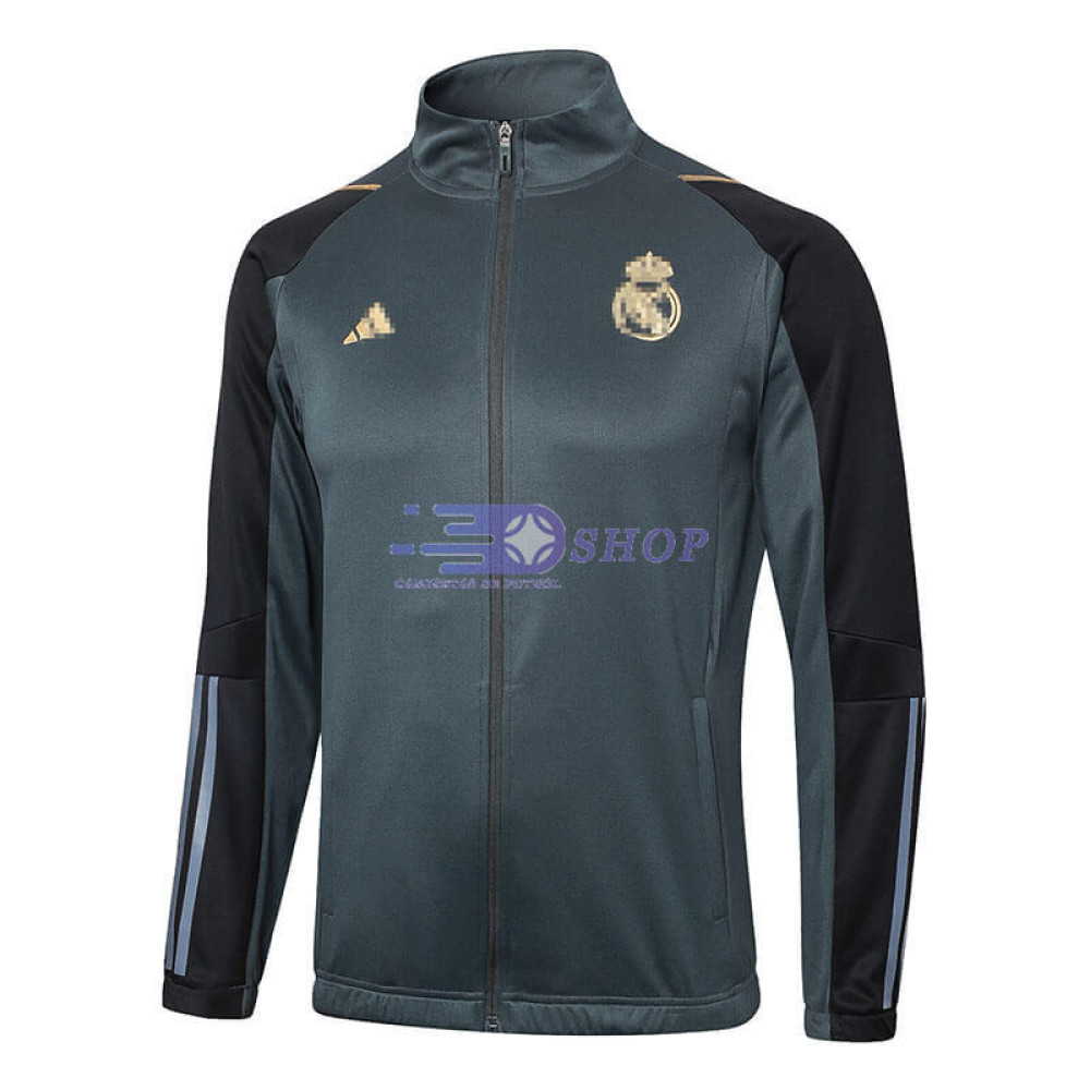 Chaqueta Real Madrid Verde Oscuro/Negro 2024/2025
