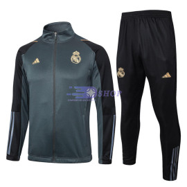 Chandal Real Madrid Verde Oscuro/Negro 2024/2025
