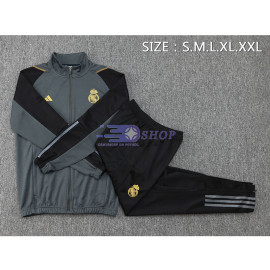 Chandal Real Madrid Verde Oscuro/Negro 2024/2025