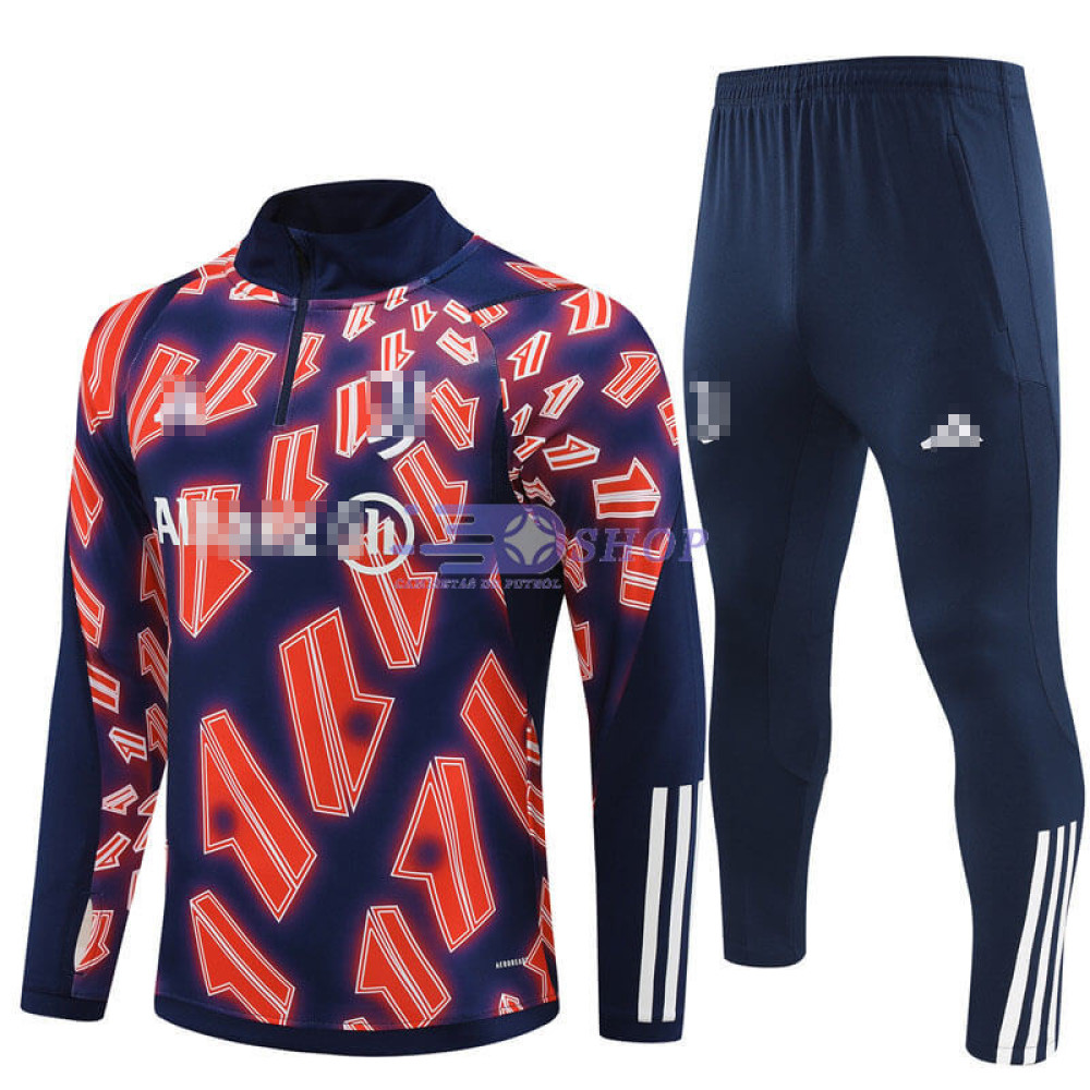 Sudadera De Entrenamiento Juventus Azul Marino/Rojo 2024/2025 Kit