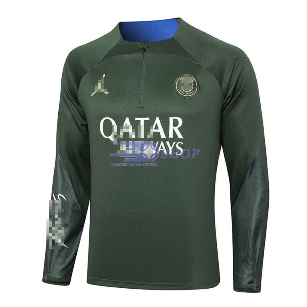 Sudadera De Entrenamiento PSG Verde Oscuro 2024/2025