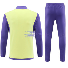 Sudadera De Entrenamiento Real Madrid Amarillo Claro/Morado 2024/2025 Kit