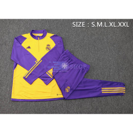 Sudadera De Entrenamiento Real Madrid Amarillo/Morado 2024/2025