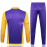 Sudadera De Entrenamiento Real Madrid Morado/Amarillo 2024/2025 Kit