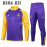 Sudadera De Entrenamiento Real Madrid Morado/Amarillo 2024/2025 Niño Kit