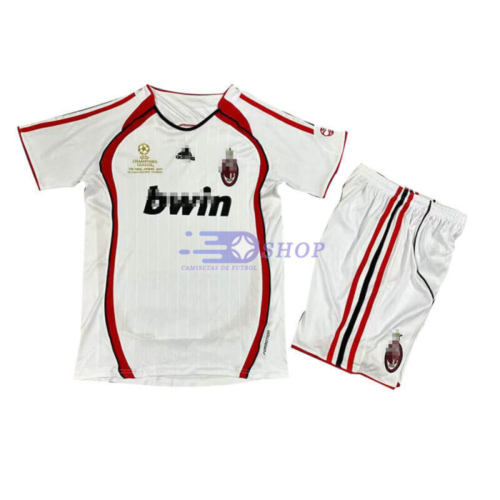 Camiseta AC Milan 06/07 2ª Equipación Retro Niño Kit