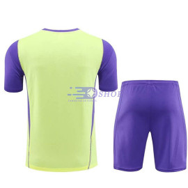 Camiseta de Entrenamiento Real Madrid Amarillo Claro/Morado 2024/2025 Kit