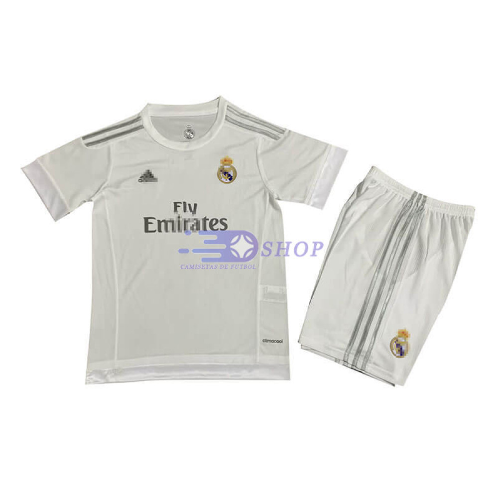 Camiseta Real Madrid 15/16 1ª Equipación Retro Niño Kit