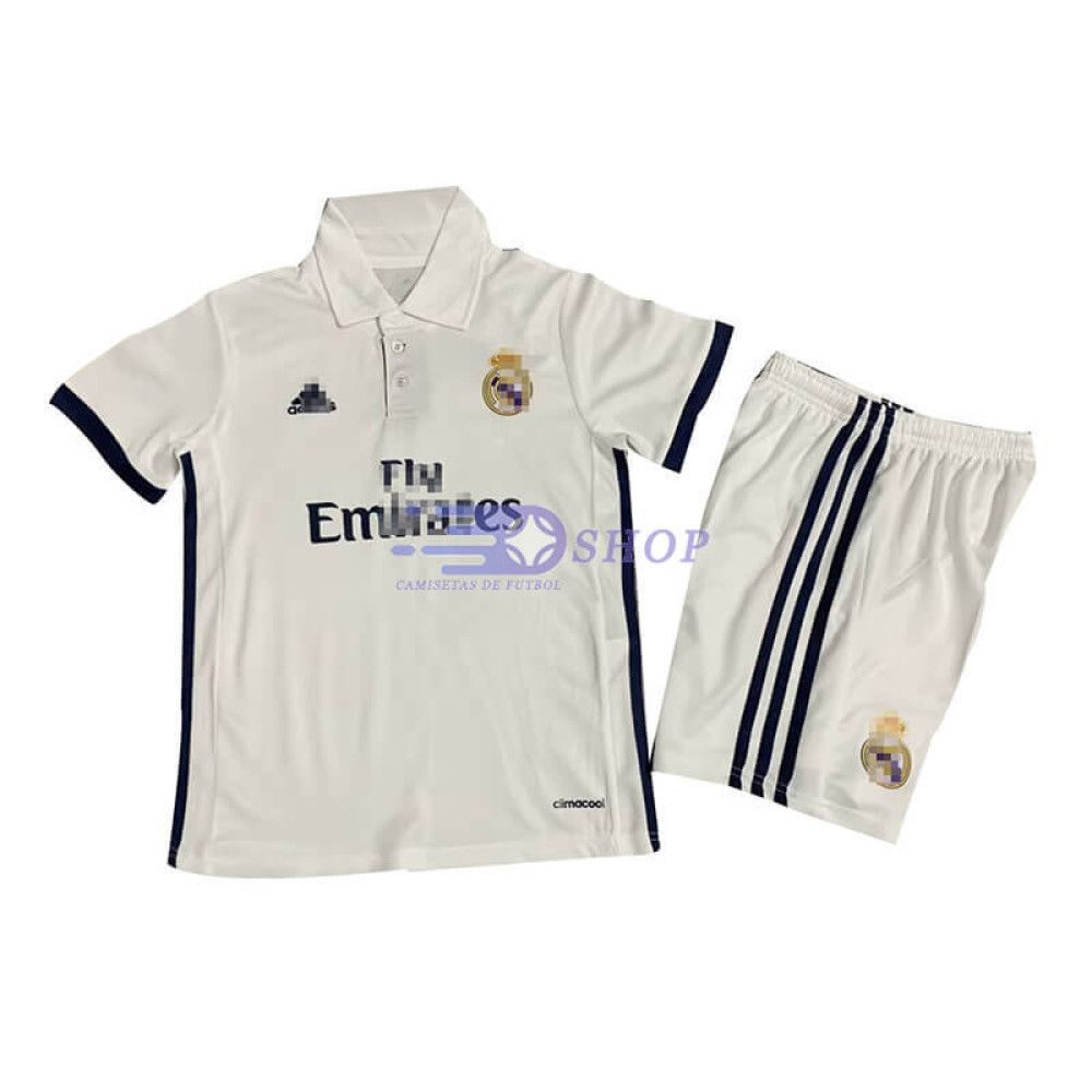 Camiseta Real Madrid 16/17 1ª Equipación Retro Niño Kit