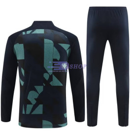 Sudadera De Entrenamiento Barcelona Azul Marino Camuflaje 2024/2025 Niño Kit