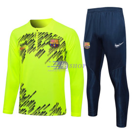 Sudadera de Entrenamiento Barcelona Verde Fluorescente 2024/2025