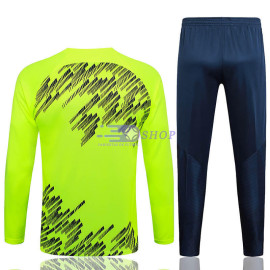 Sudadera de Entrenamiento Barcelona Verde Fluorescente 2024/2025