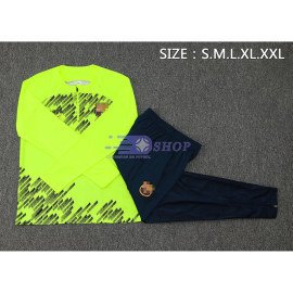 Sudadera de Entrenamiento Barcelona Verde Fluorescente 2024/2025