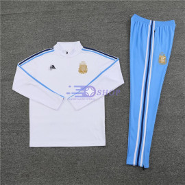 Sudadera de Entrenamiento Argentina Blanco 2024 Kit