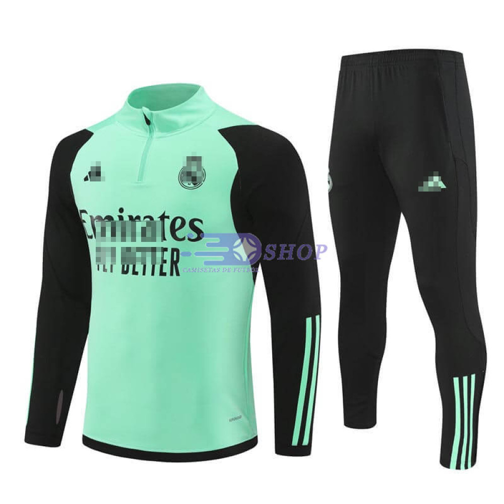 Sudadera de Entrenamiento Real Madrid Verde/Negro 2024/2025 Kit